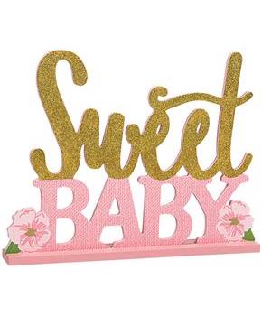 Floral Baby Stand Up Sign