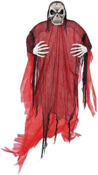 Red 7 ft. Hanging Reaper Decoration