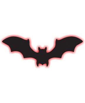 Light-up 6.1 in. x 16.6 in. Bat Sign