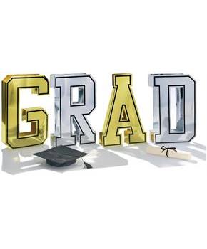 18"  Grad Foil Centerpiece