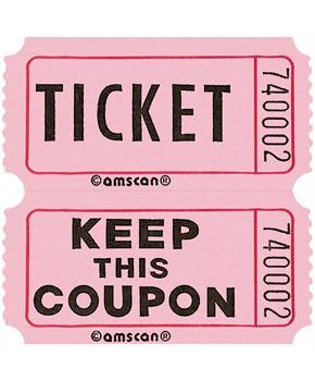 Pink Double Ticket Rolls
