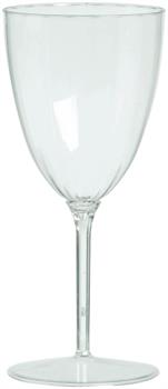 Clear Premium Plastic Wine Glasses