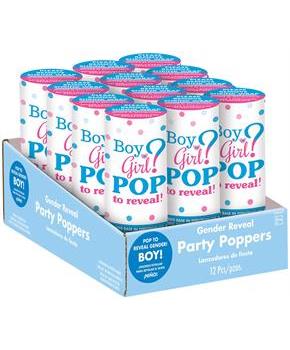 Blue Confetti Boy Poppers
