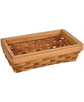 Brown Wicker Guest Towel Caddy