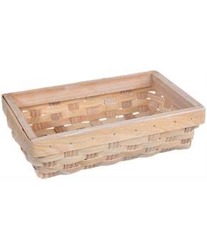 White Wicker Guest Towel Caddy