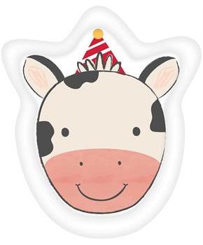 Barnyard Birthday Cow Shaped Paper Plates