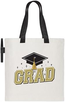 16"  x 14"  Graduation Autograph Canvas Tote Bag