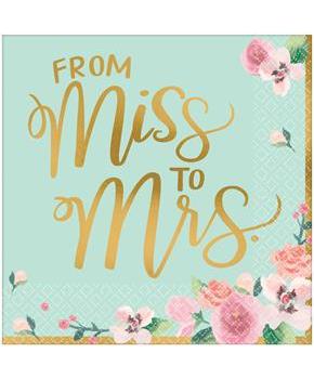 Mint To Be Bridal Shower Lunch Napkins