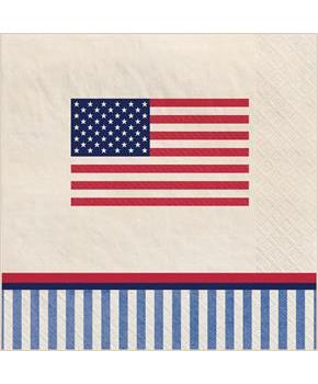 Americana Stripe Lunch Napkins