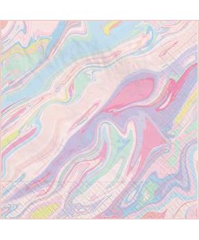 Pastel Marble Lunch Napkins