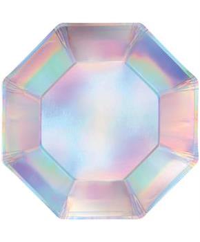 Opalescent 6.75 in. Octagonal Paper Plates