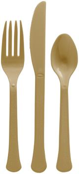 Boxed Heavy Weight Gold Cutlery Assortment