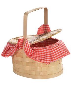 Gingham Basket Purse