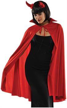 Adult Mid Length Red Collared Cape