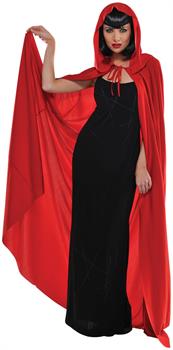 Adult Hooded Red Cape