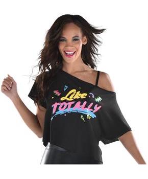 Off The Shoulder Crop Graphic Tee