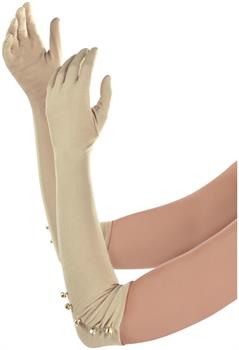 Roaring 20's Long Champagne Gloves