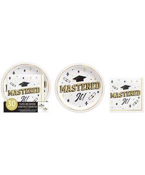 Mastered It Graduation Tableware Combo Pack