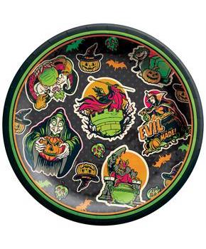 Disney Villains Halloween 6.75 in. Round Paper Plates