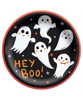 Spooky Friends Halloween 6.75 in. Round Paper Plates