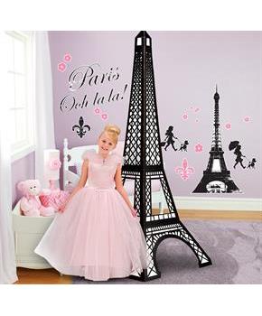 Paris Damask Giant Wall Decals and Standup Kit