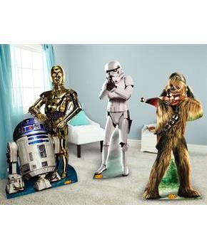 Star Wars Chewbacca, Stormtrooper and R2D2 & C3PO Standup Combo Kit