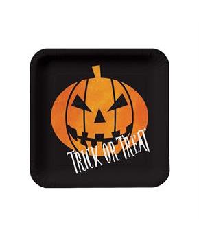 Creepy Night Square Dessert Plates
