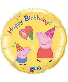 Peppa Pig Happy Birthday Foil Balloon