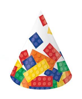 Building Block Party Cone Hats