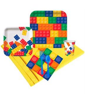 Building Block Party 16 Guest Party Pack