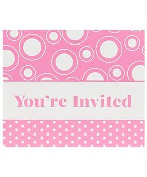 Pink Invitations 