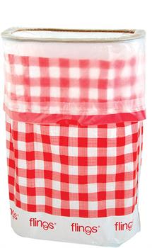 Gingham Flings Pop Up Trash Bin