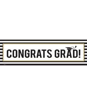 Graduation Party Birthday Banner 18" x 61"