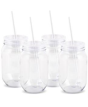 Plastic Mason Jars 16oz. 