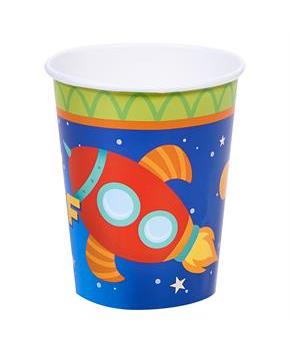 Rocket to Space 9 0z Paper Cups 