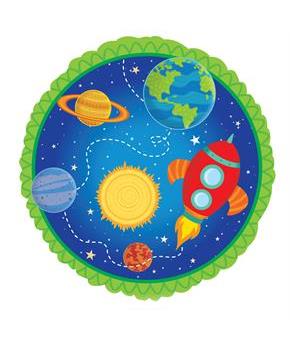 Rocket to Space  Theme Foil Balloon