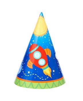 Rocket to Space Cone Hats 