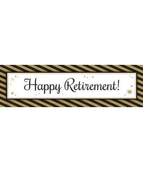 Officially Retired Pre Printed Banner