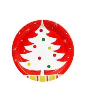 Reindeer Christmas Party 7" Dessert Plates