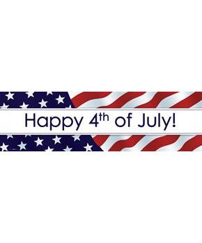 4th of July Banner 18" x 61"