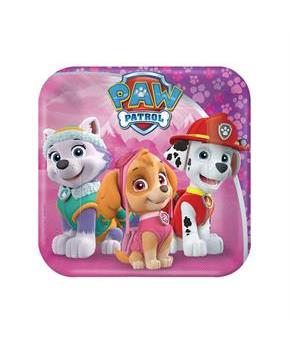 Pink Paw Patrol Girl 7 Dessert Plates