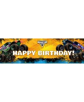 Monster Jam Birthday Banner - 15" x 60"