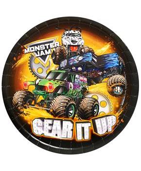 Monster Jam 9" Dinner Plates 