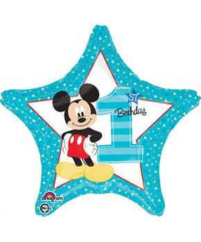 Disney Mickey Mouse 1st Birthday Foil Balloon