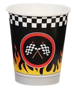 Racecar Racing Party 9oz Paper Cups 