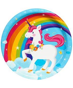 Fairytale Unicorn Party Dinner Plates
