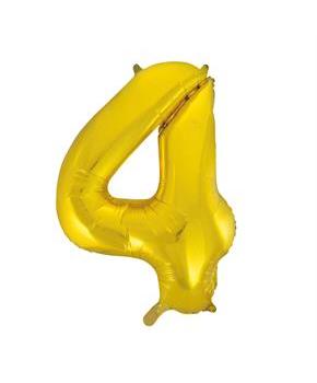Jumbo Gold Foil Balloon-Number 4