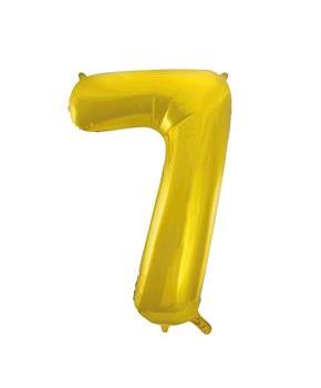 Jumbo Gold Foil Balloon-Number 7