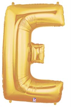 Jumbo Gold Foil Letter-E