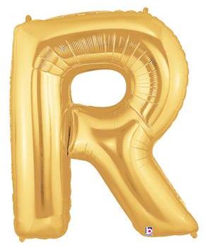 Jumbo Gold Foil Letter-R